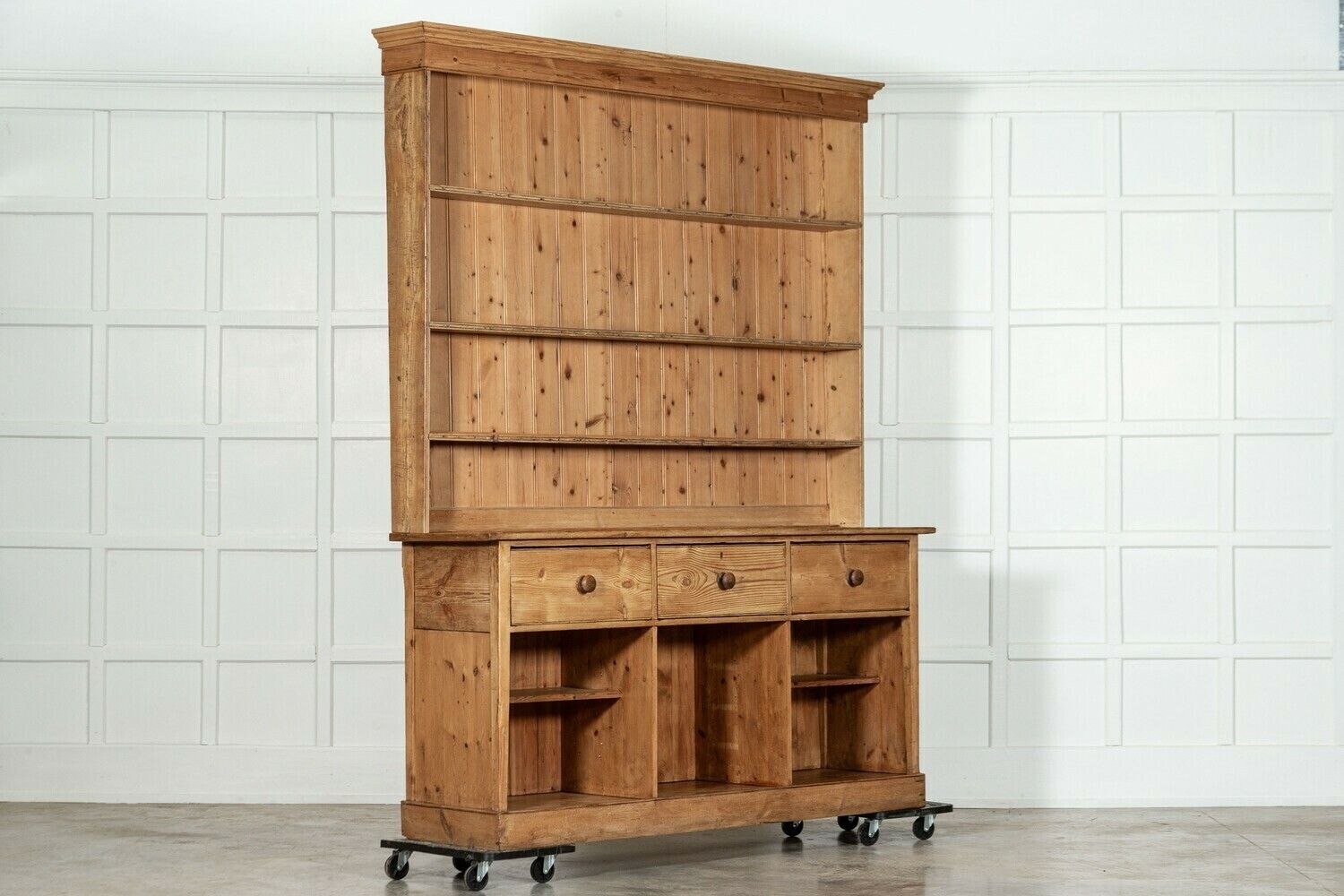 Large 19thc English Pine Dresser photo furniture