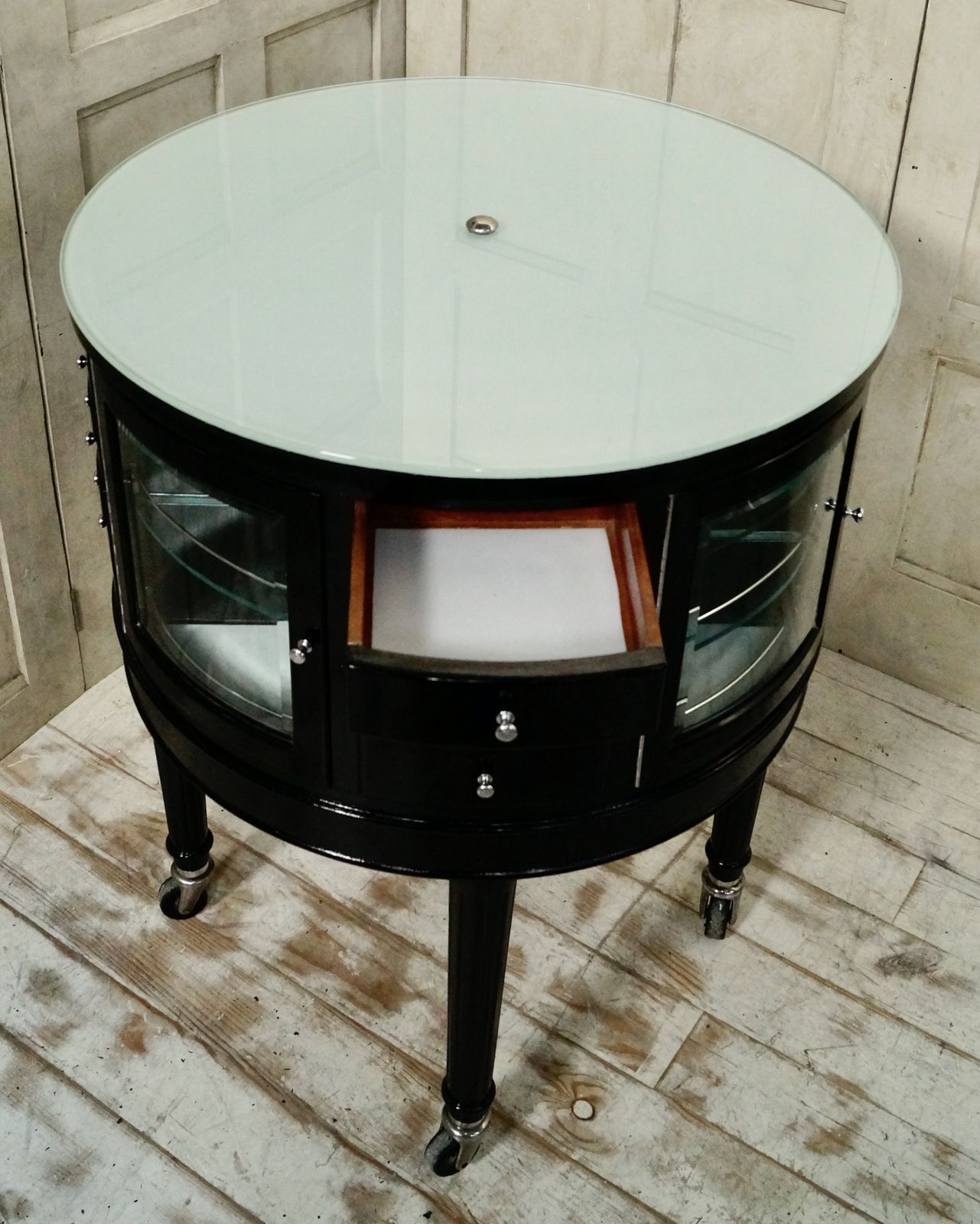 Antique English Oak Revolving Dental Cabinet photo 1950.0