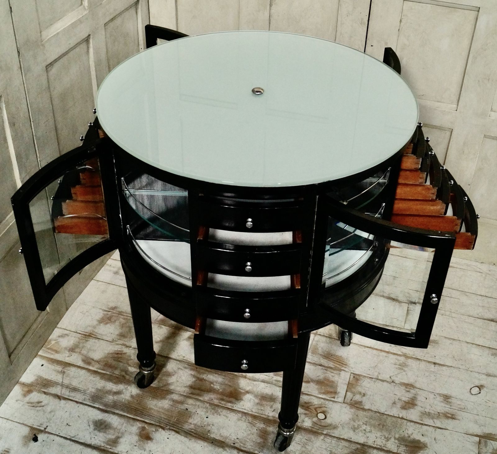 Antique English Oak Revolving Dental Cabinet photo for sale