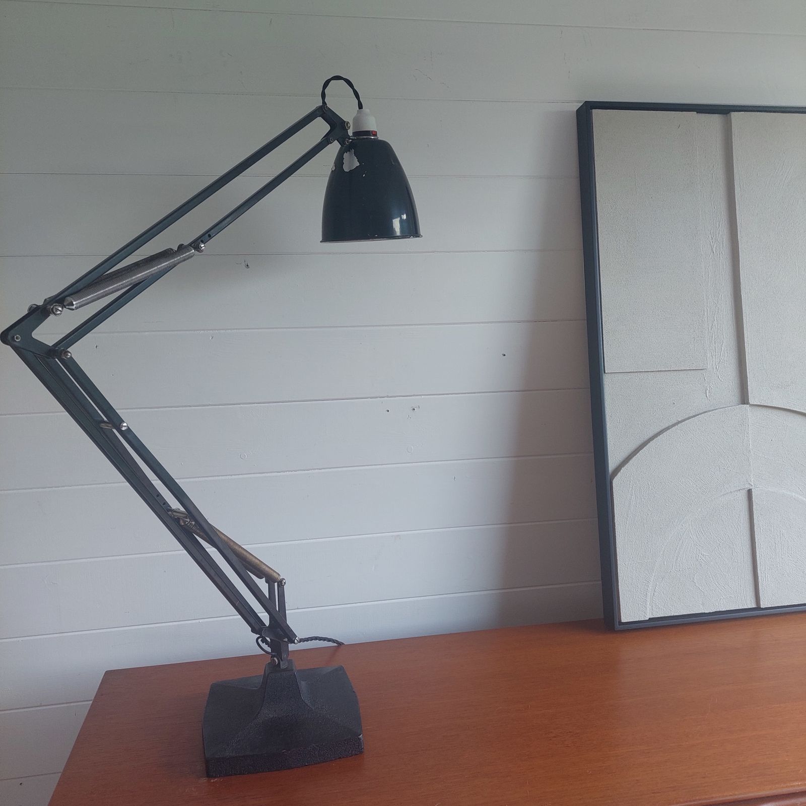 325.0 Vtg Mid Century Herbert Terry & Sons  Anglepoise 1209 Table Lamp Desk Lamp, 40s photo