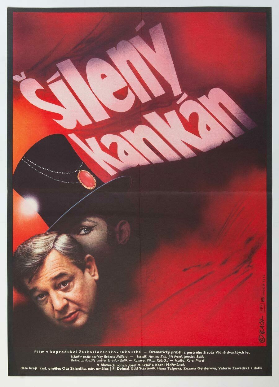Movie Poster, A Wild Cancan, Zdeněk Vlach, 1983
