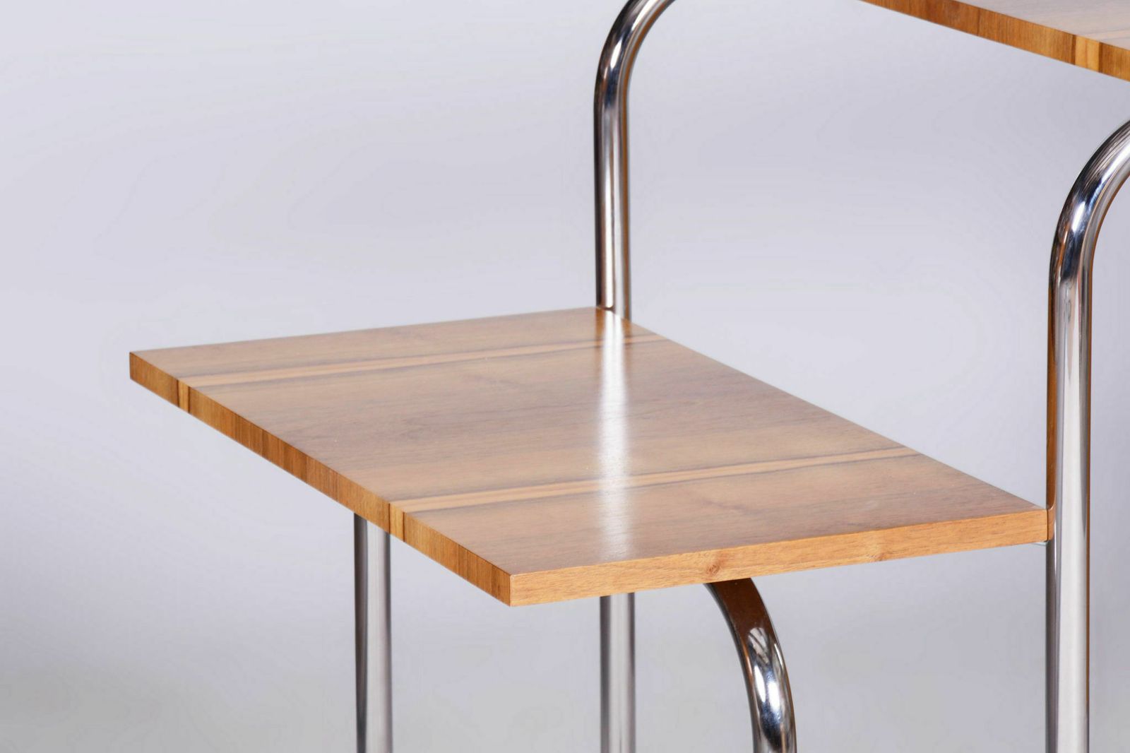 photo vinterior Restored Bauhaus Writing Desk, By André Lurcat, Walnut, New Polish, Czech, 1930s