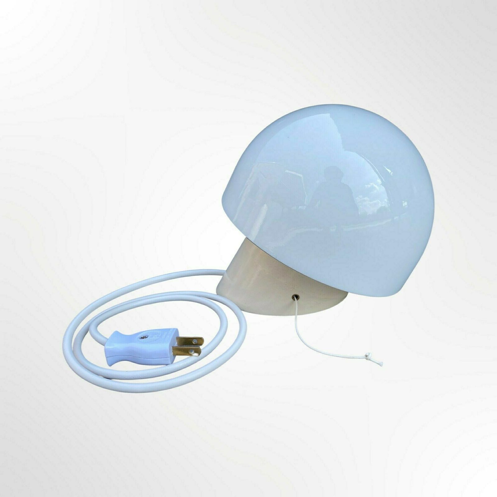 Vintage Mushroom Lamp Corodex Made In Holland | Glass Globe Wall Light / Nightlight Or Table Lamp | Dutch Mid Century Design 1960s, 1970s photo furniture