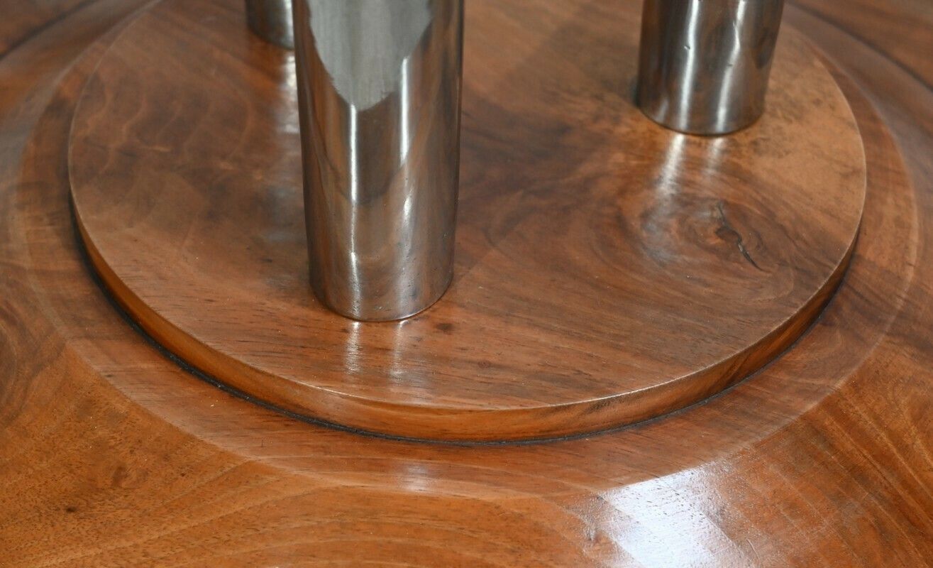 photo for sale Bolster In Walnut And Chromed Metal, Art Deco – 1930