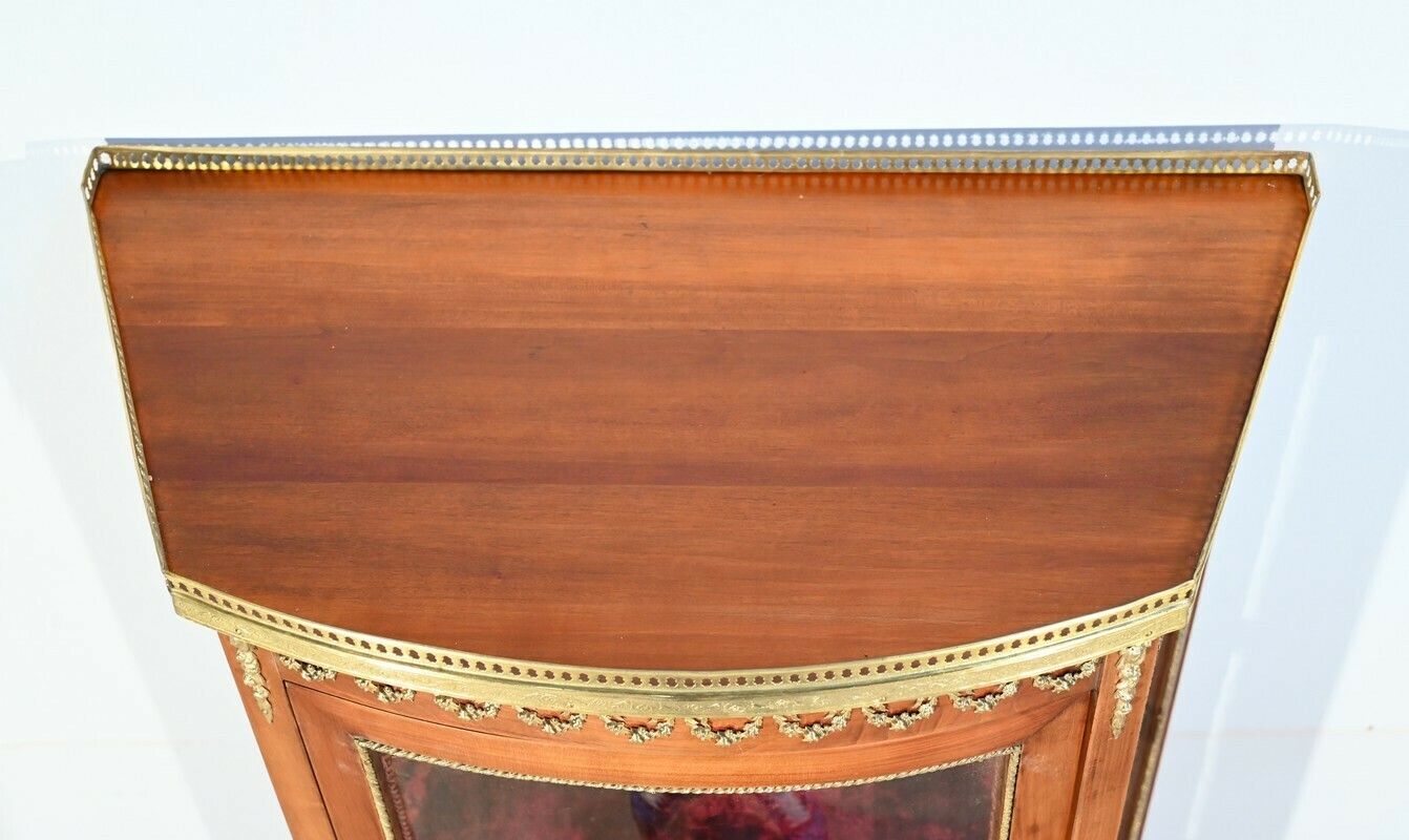 Small Showcase In Light Cherry, Louis XV/Louis XVI Transition – Early 20th Century photo vinterior