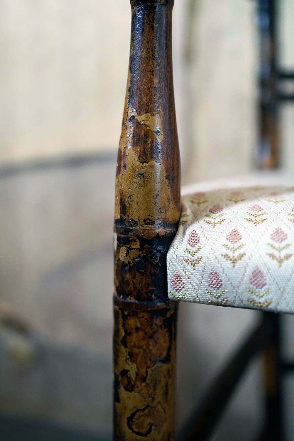 photo vinterior A Regency Period Lacquered Faux Bamboo Armchair C.1820 25