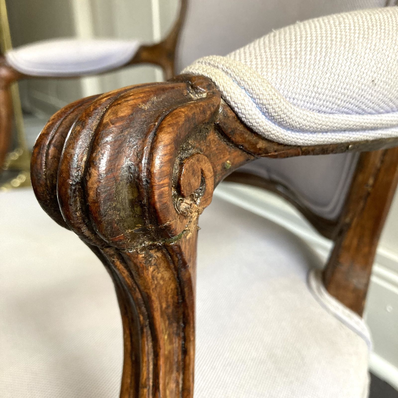 photo furniture 18th Century Open Armchair, 18th Century And Earlier