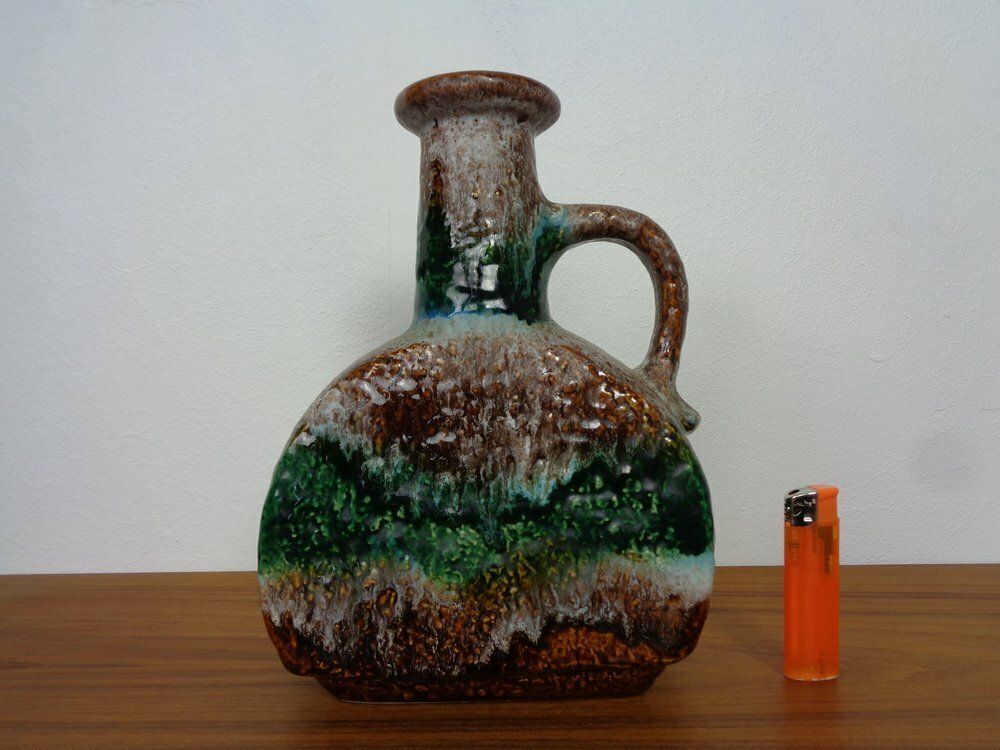 West German Glazed Ceramic Vase 603/25 From Dümler & Breiden, 1970s photo furniture