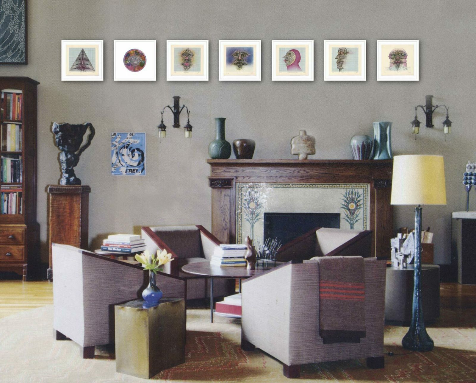 Surreal Signed Low Edition 1970s German Lithograph: Bernhard Jäger, “Birdsong Imitator (From The Mutanten Portfolio)”, 1974 photo Art