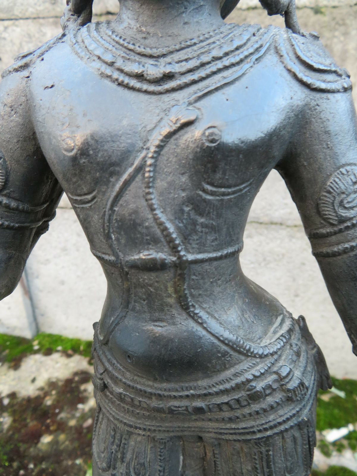 Antique South Indian Bronze Sculpture Of Standing Shiva. 18th/19th Century. 55cm High. photo for sale