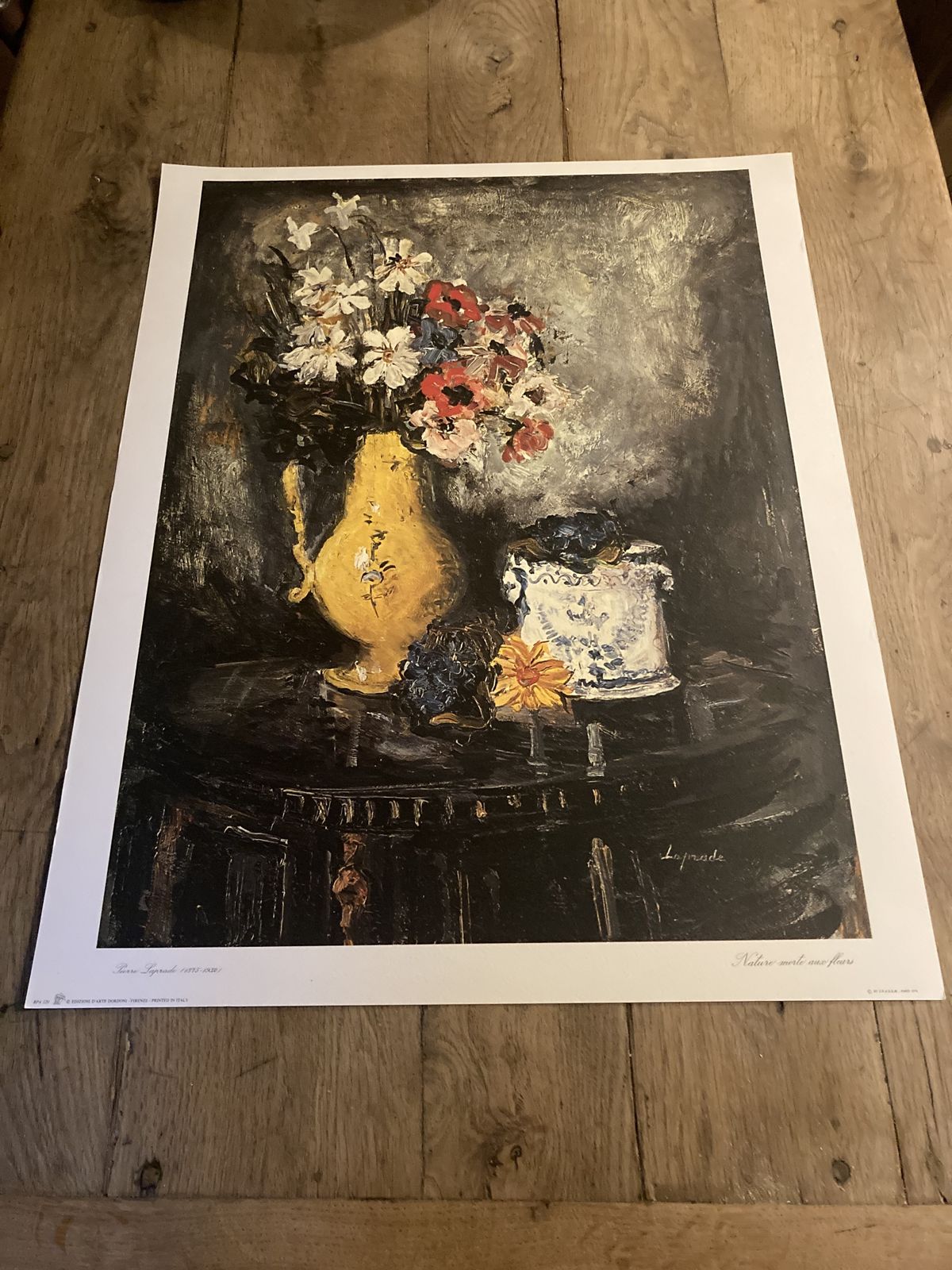 Large Quality Fine Art Print  Pierre Laprade   Nature Monte Aux Flowers photo furniture