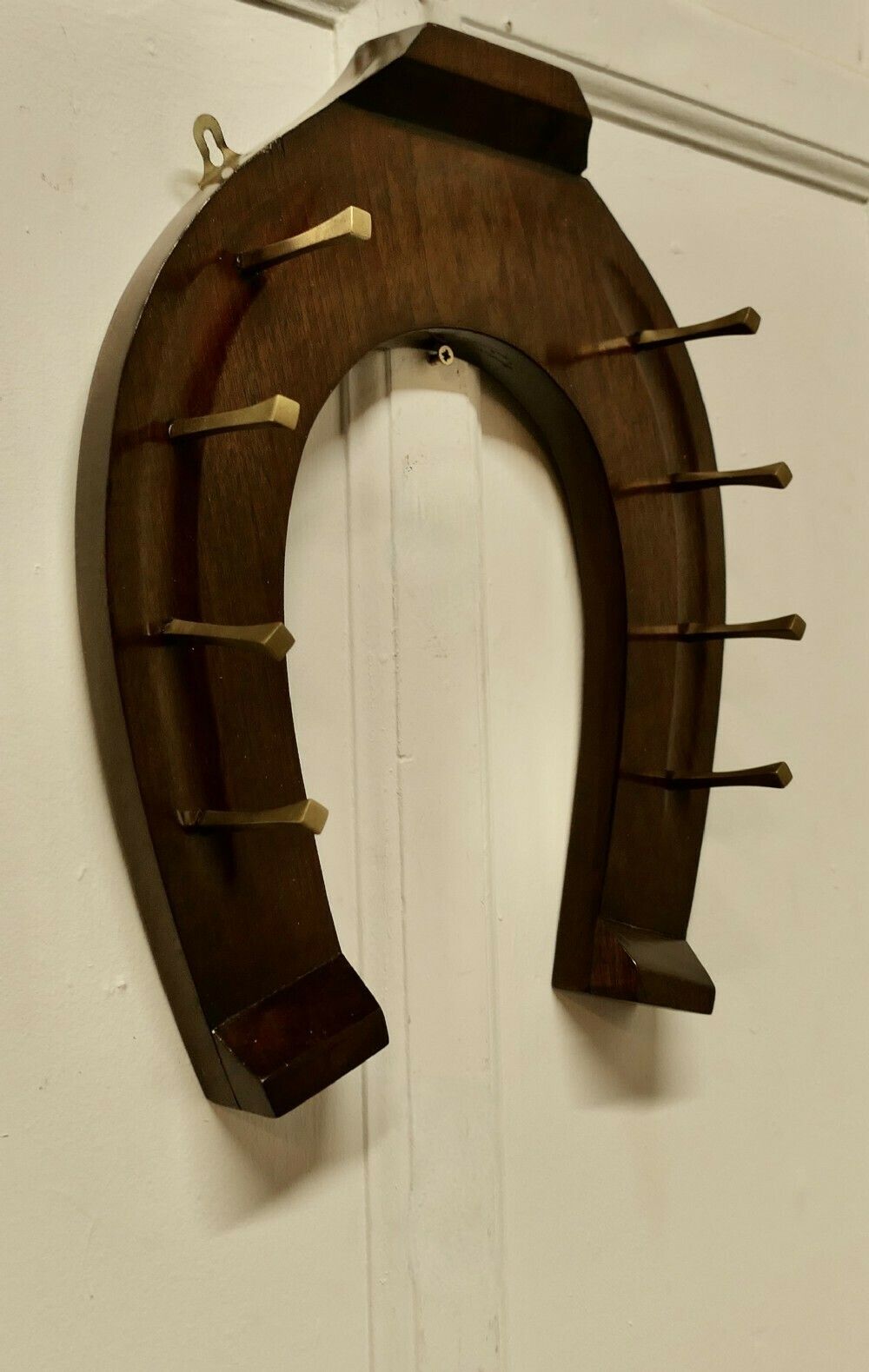 Irish Horseshoe Coat And Tack Rack By B Mcmullen photo for sale