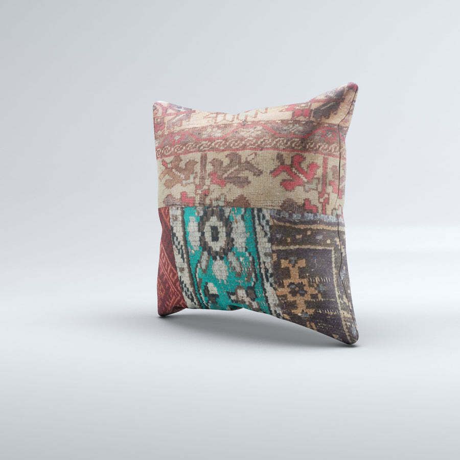 Carpet Cushion Cover, Pillow Case 50x50cm Turkish Kilim, Handmade 50537 photo for sale