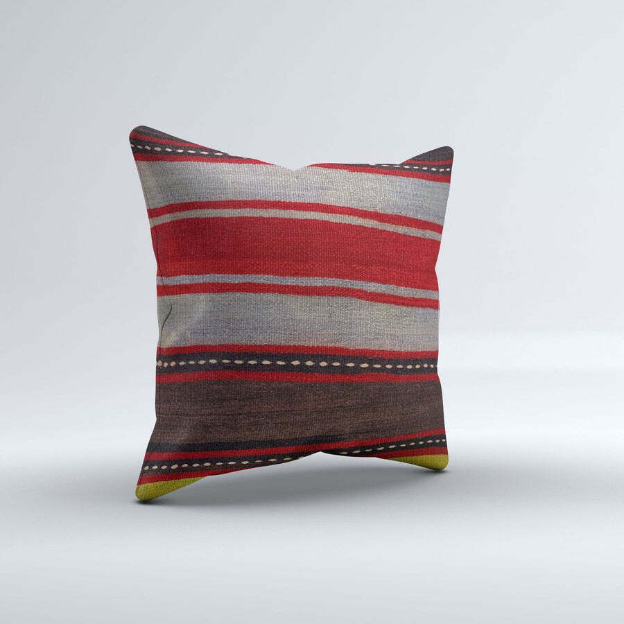 Vintage Turkish Kilim Cushion Cover 50x50 Cm Square Wool Kelim Pillowcase 50452 photo furniture