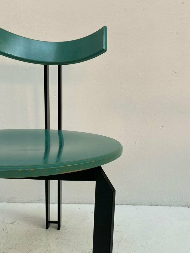 Zeta Turquoise Dining Chairs By Harvink, 1980s, Set Of 4 photo for sale
