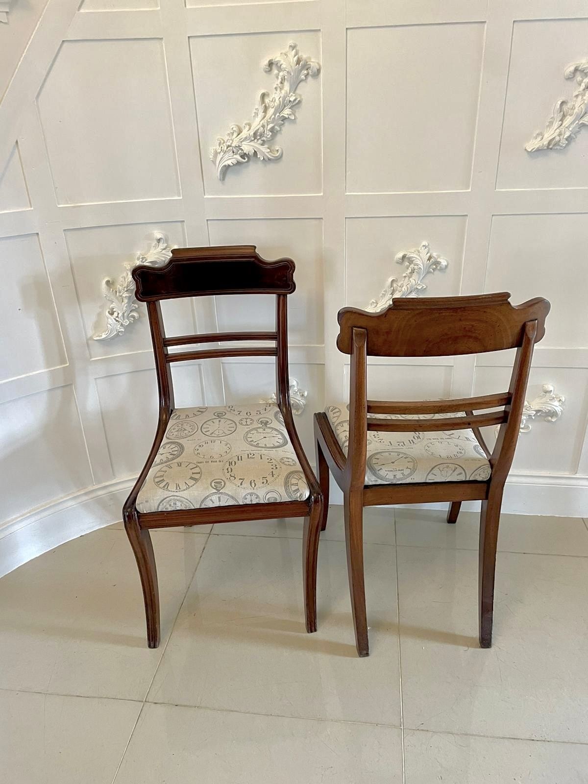 Quality Set Of Four Antique Mahogany Dining Chairs photo for sale
