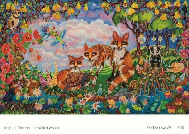 Original Unskilled Worker Print   For The Love Of   Signed And Numbered   Ltd Edition Of 100   Authentic Museum Poster   Gucci Collaborator