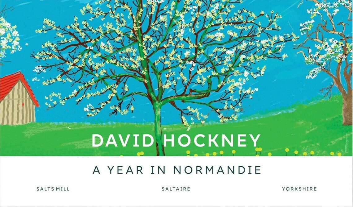 Original David Hockney Poster   Blossom Tree   A Year In Normandie   Authentic Museum Exhibition Print