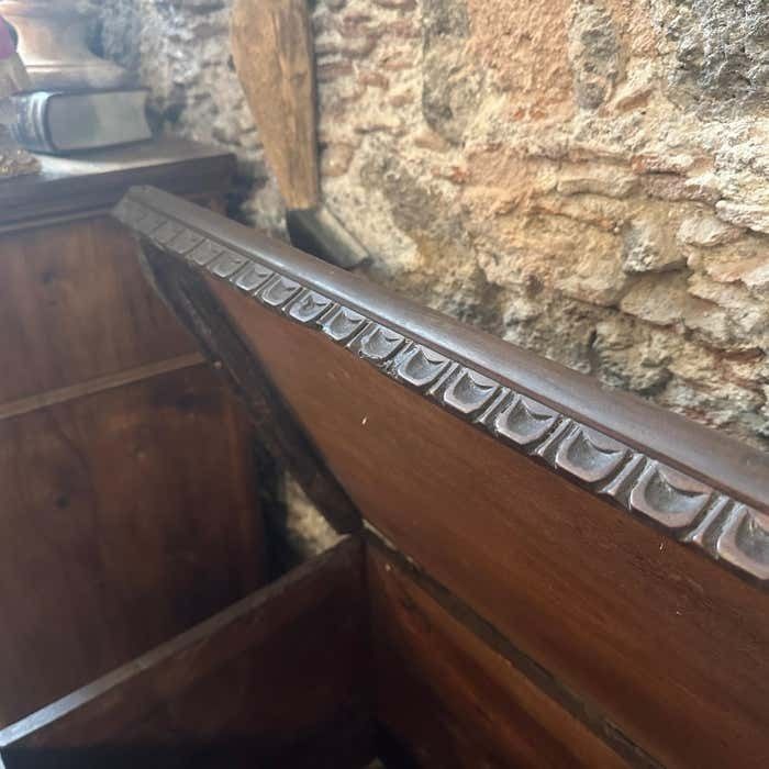 photo for sale 1850 Louis Philippe Walnut Wood Traditional Sicilian Blanket Chest