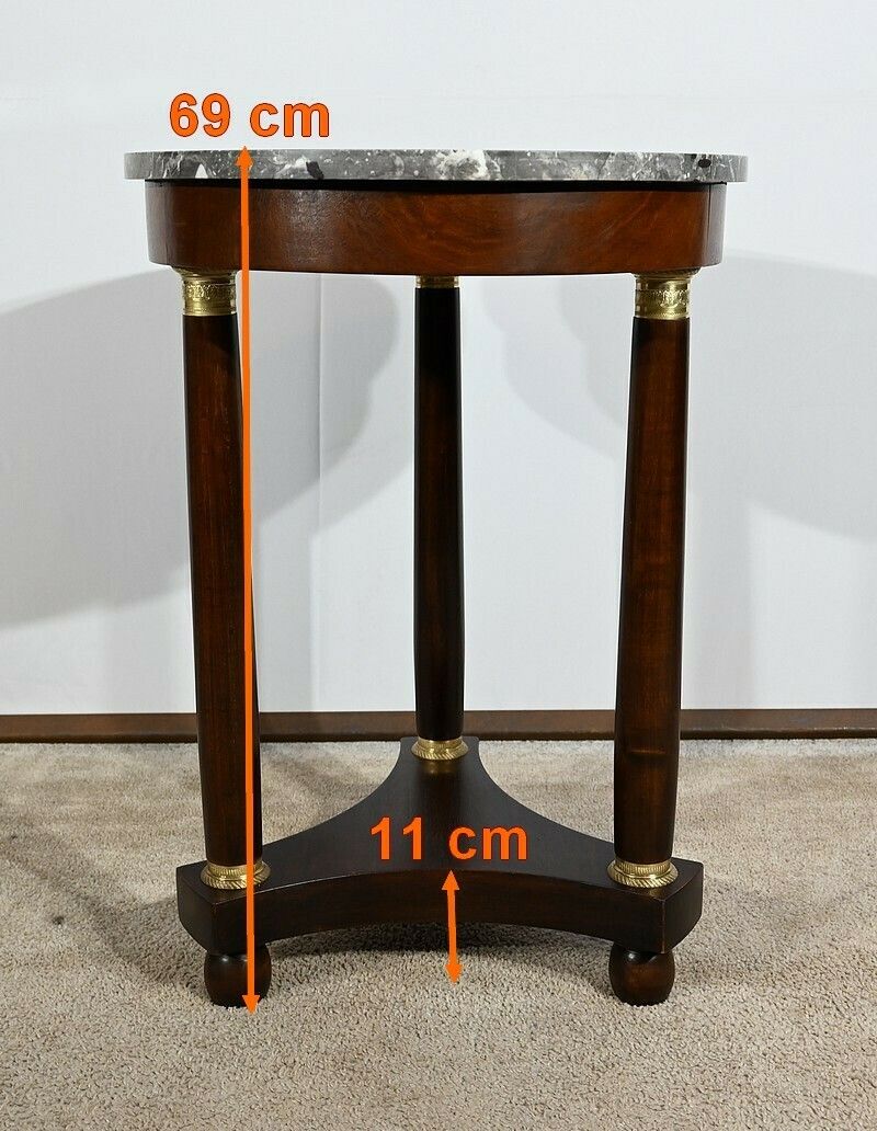 photo vintage Tripod Pedestal Table, Empire Style – Early 20th Century