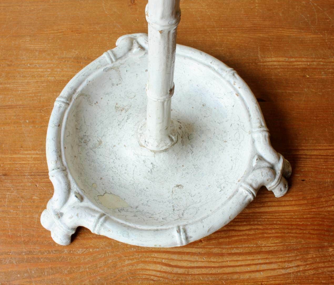 Home Decor French Country House Cast Iron Faux Bamboo Umbrella Stick Stand. C1880. photo