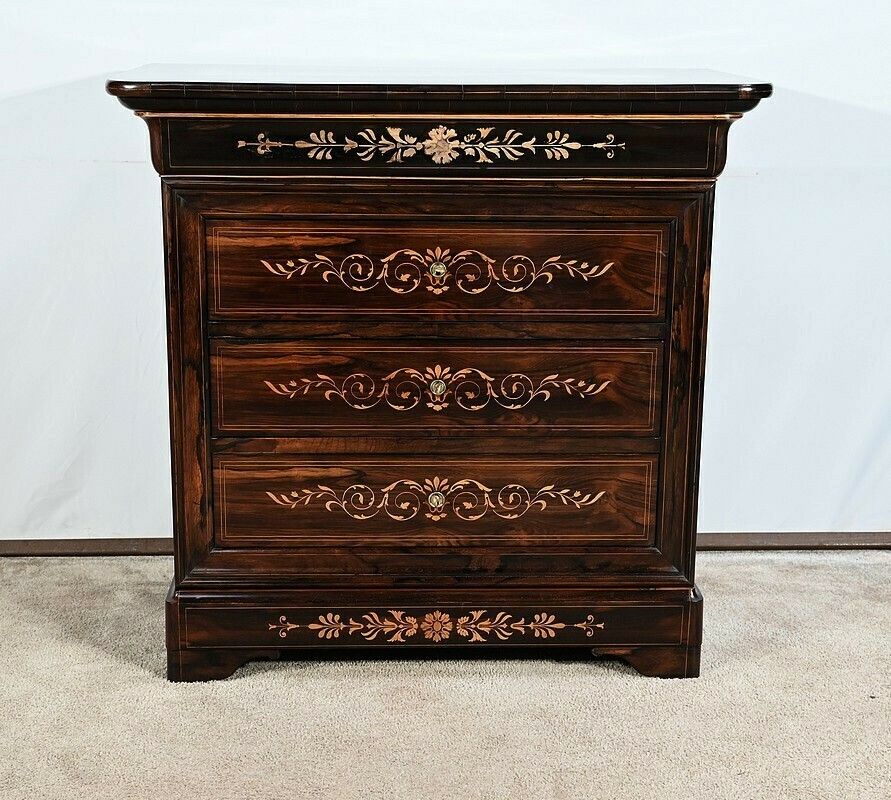 photo for sale Small Commode Marquetry, Charles X Period – Early 19th Century