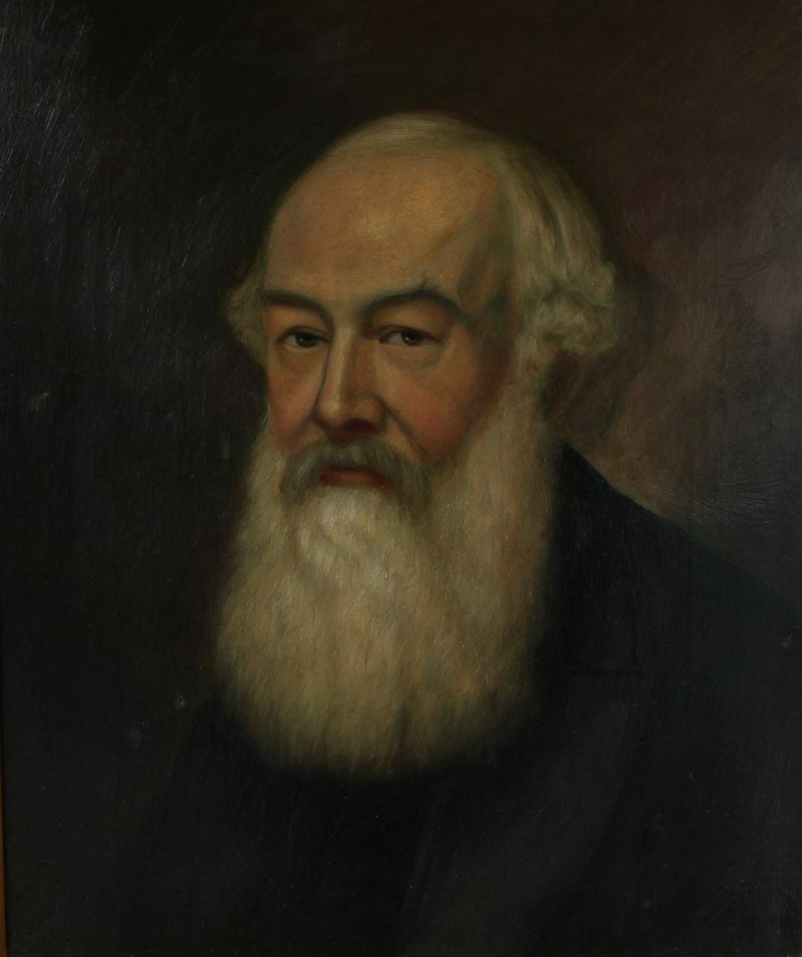 Bearded Victorian Gentleman Oil Painting. Gilt Gesso Framed Man Portrait. photo furniture