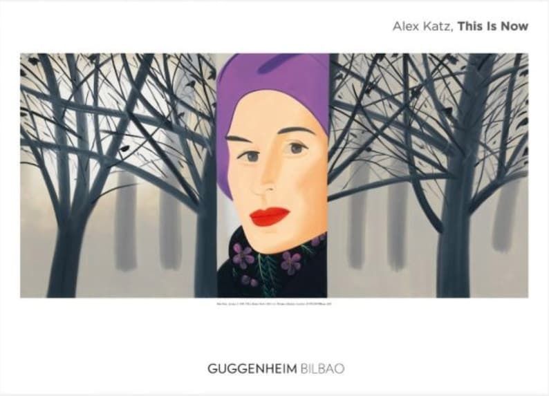 Original Alex Katz Exhibition Poster   January 3 1993   Stunning Authentic Museum Print