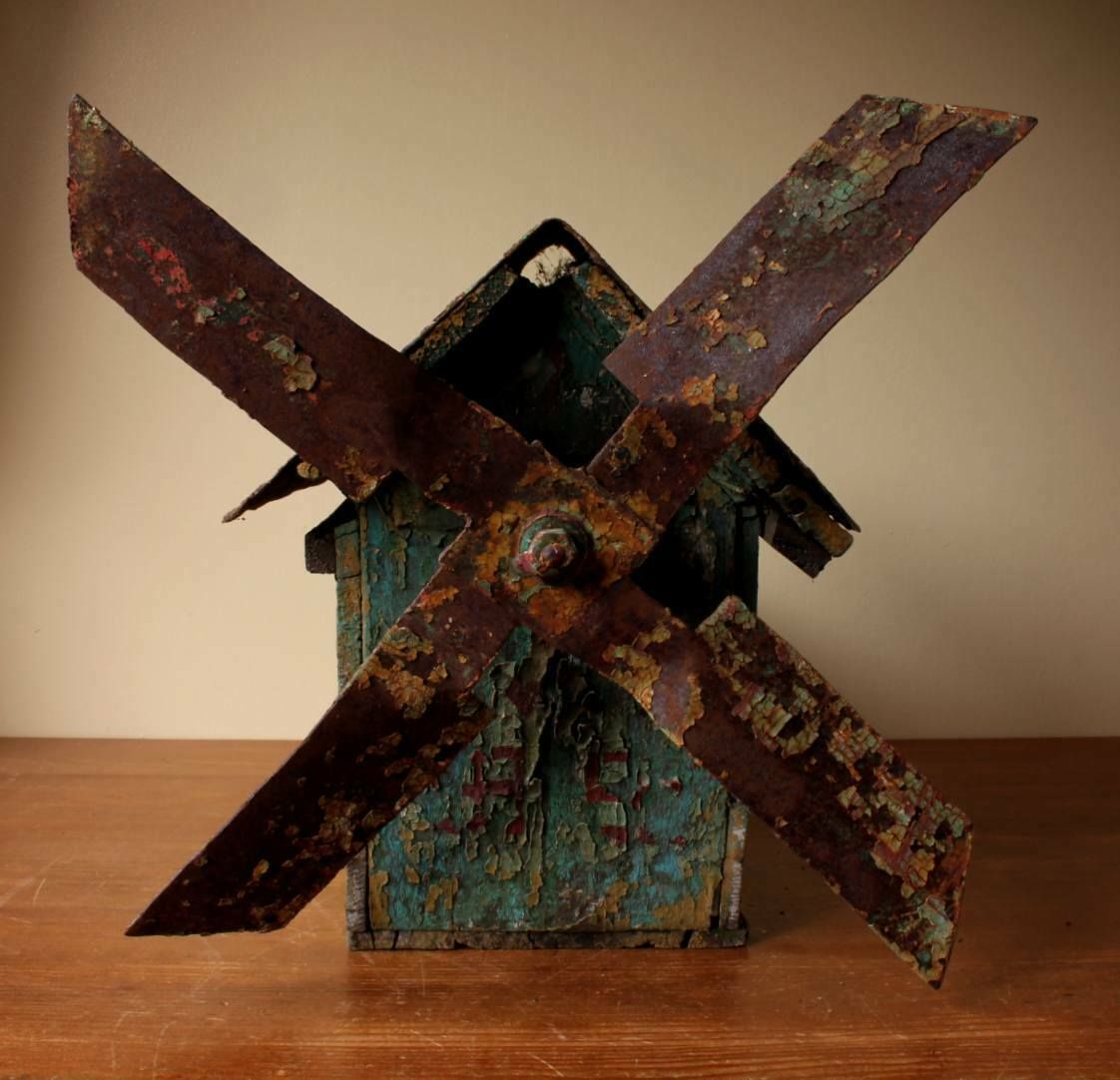 Belgium Folk Art Wooden Garden Windmill House. Scratch Built Decorative. photo furniture