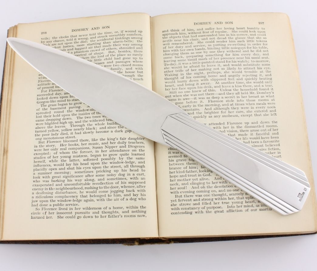 Christofle Silver Plated Letter Opener. Art Deco. C1940.