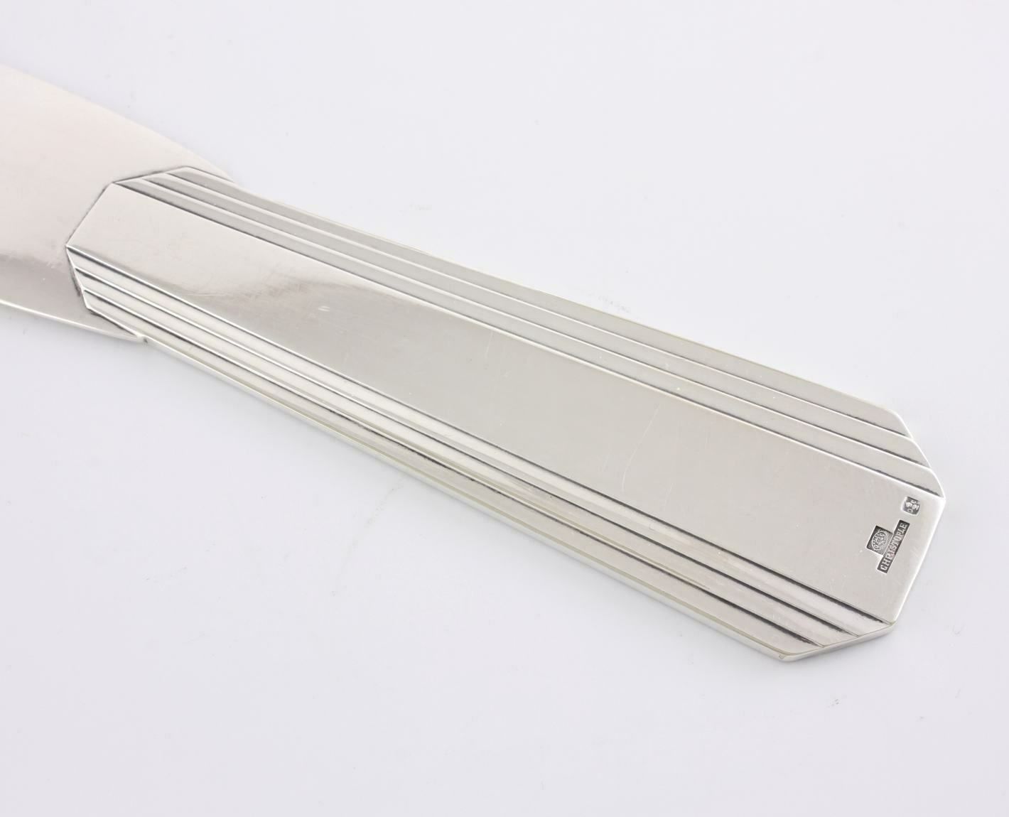 Christofle Silver Plated Letter Opener. Art Deco. C1940. photo vinterior