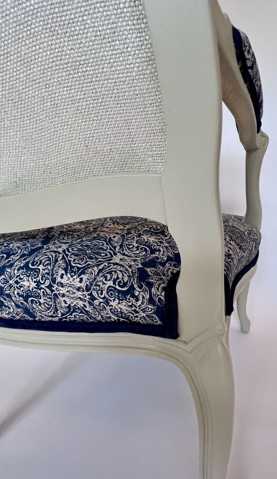 Carved Wood And Upholstery Armchair photo vinterior