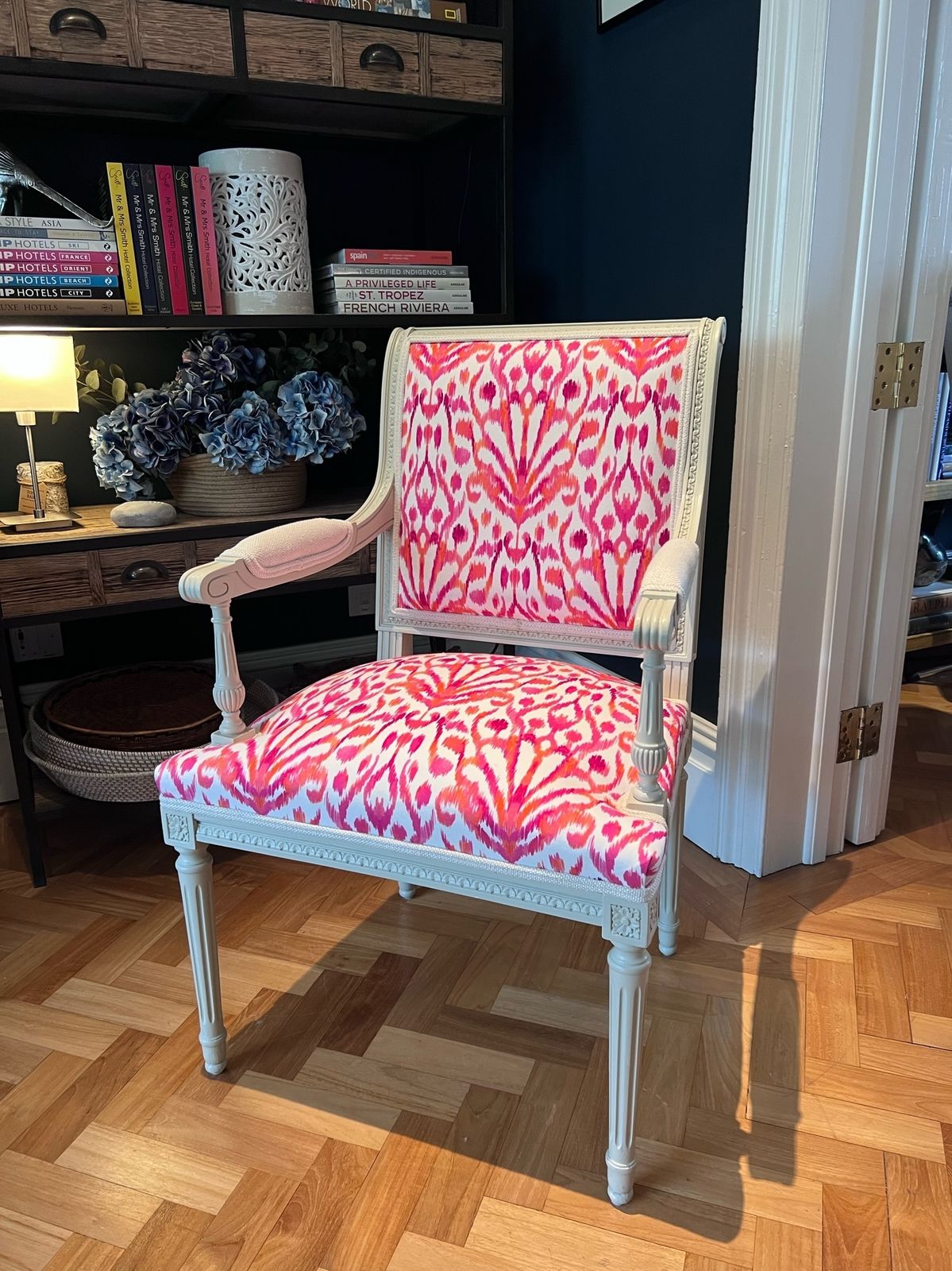 Carved Wood And Upholstery Armchair photo vinterior