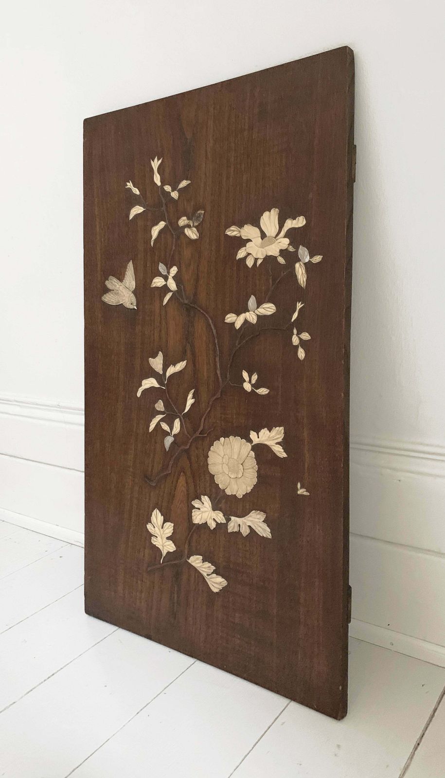 Antique Japanese Shibayama Woodenware Relief, Made With Bone & Mother Of Pearl photo furniture