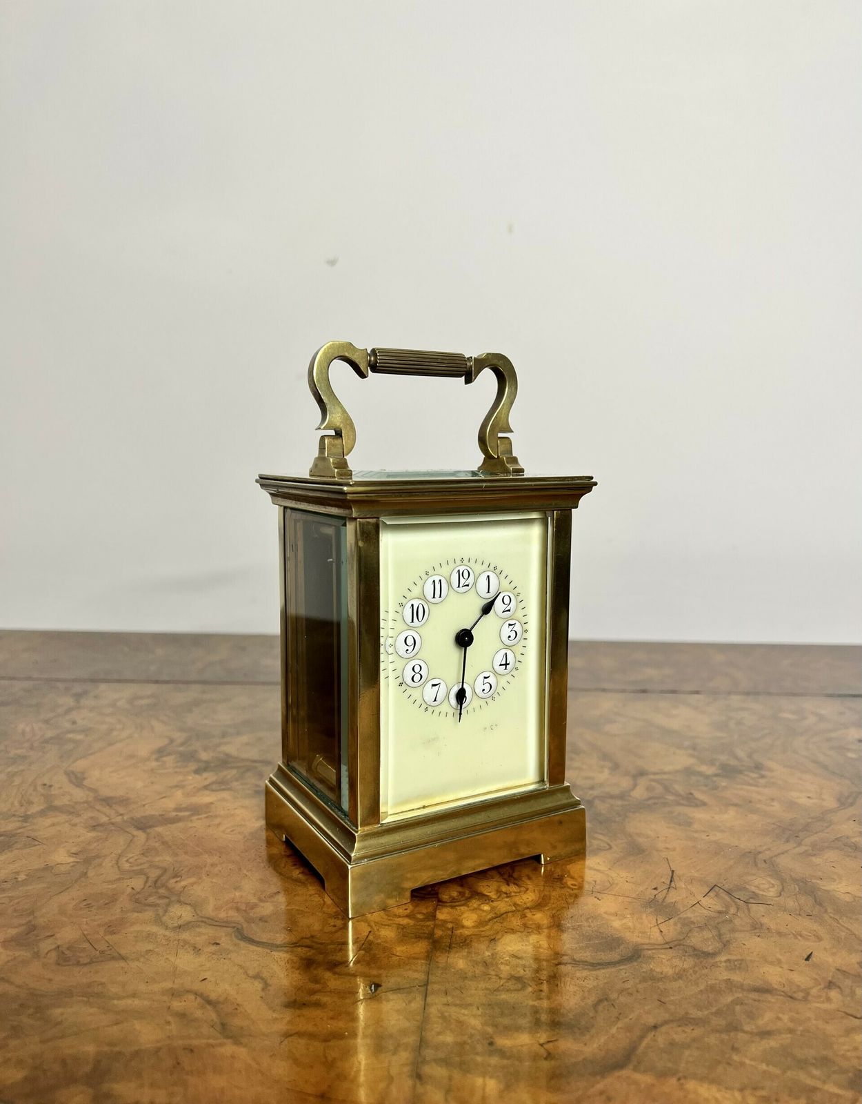 Stunning Quality Antique Large French Brass Carriage Clock photo 845.0