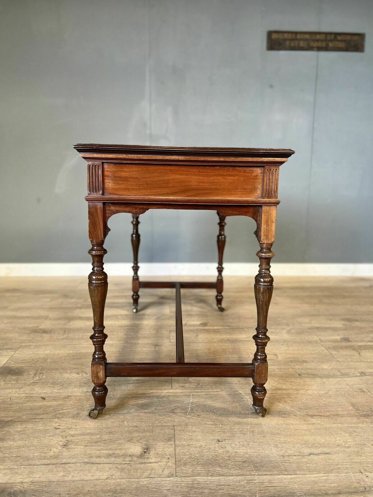 Late Victorian Inlaid Mahogany Gillows Of Lancaster Desk photo buy