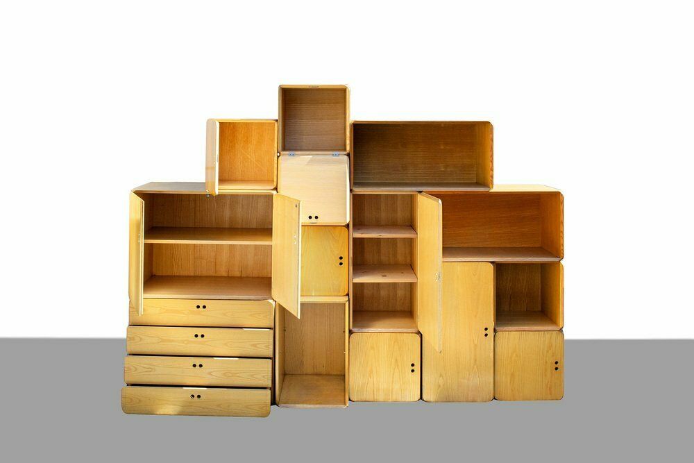 Samara Series Planken Van Derk Jan De Vries Voor Maisa, 1977, Set Van 14 photo furniture