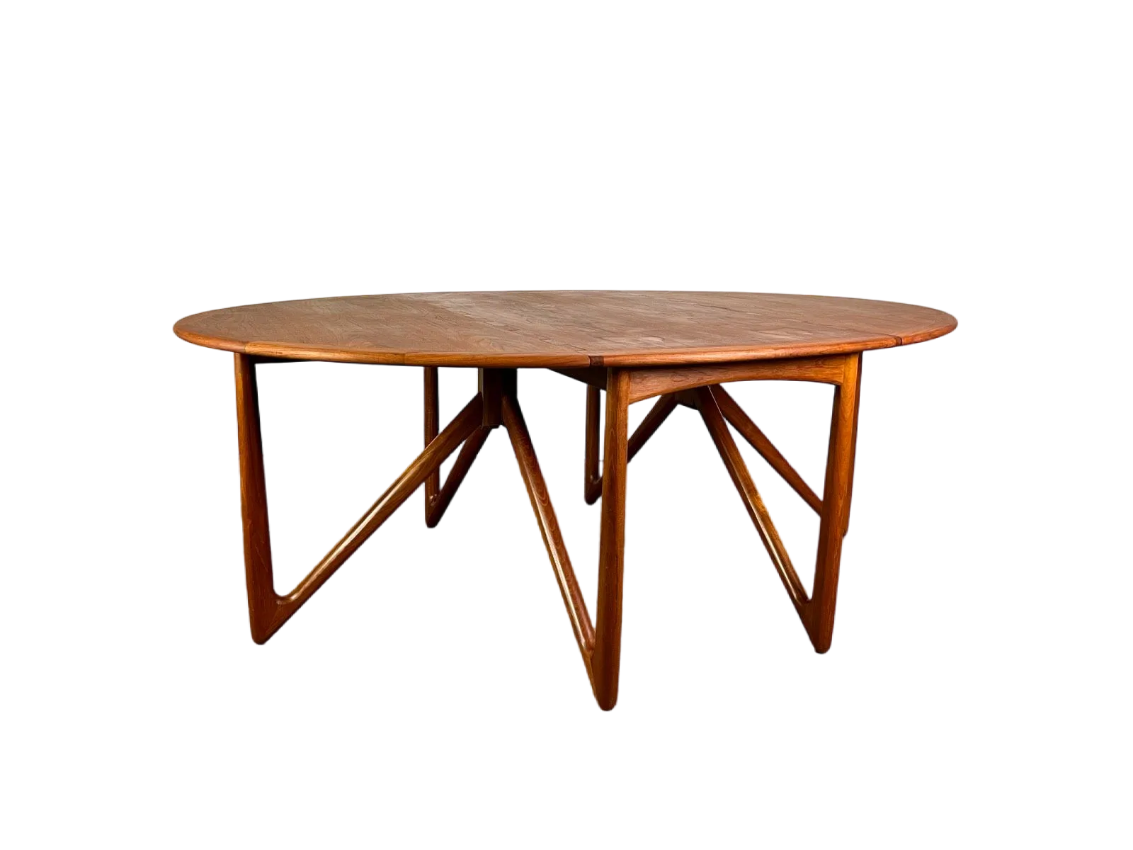 Dining Table Kurt østervig Gateleg Teak Mid Century