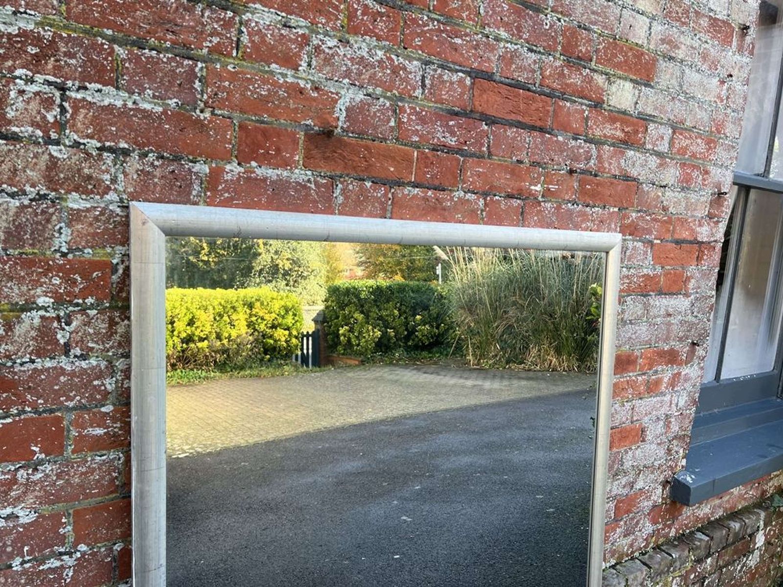 A Wonderful Large Late 20th Century Silvered Bistro Mirror. photo 995.0