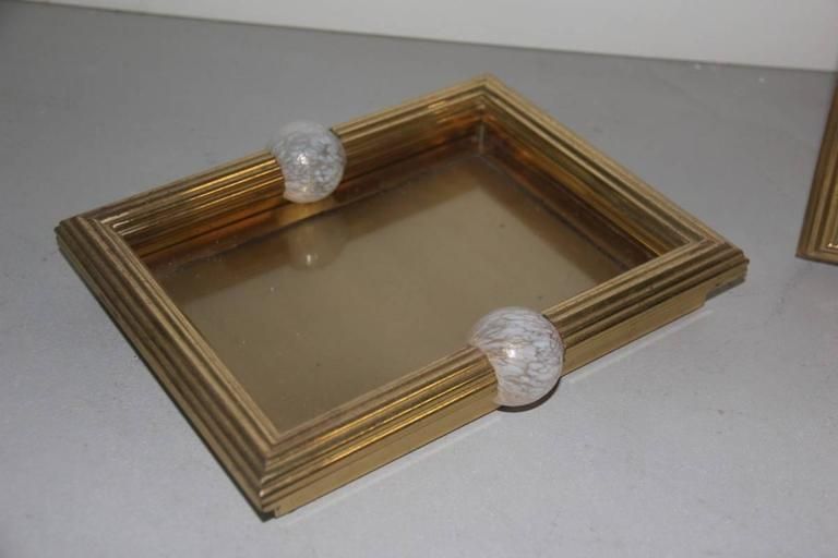 Tommaso Barbi Bottega Gadda, 1970s , Brass Clock Bowl Italian Design photo buy
