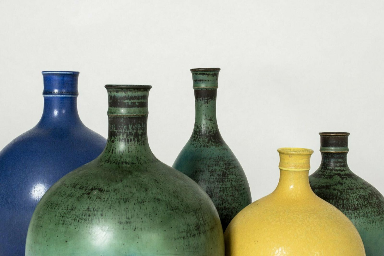 Vases By Stig Lindberg From Gustavsberg, 1960s, Set Of 5 photo vinterior