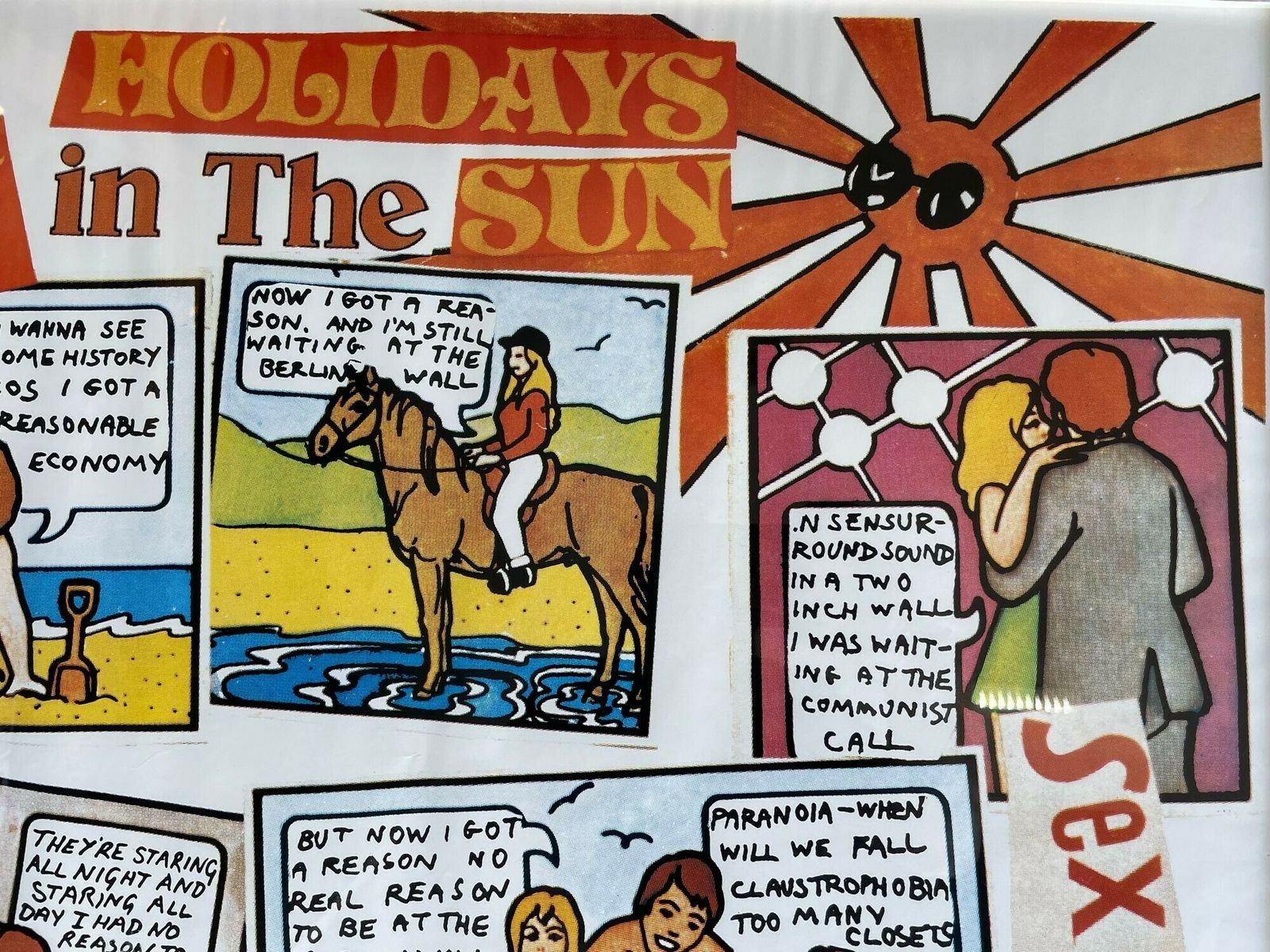An Orignal Promotional Poster For The Sex Pistols "Holidays In The Sun" By Jamie Reid. photo buy