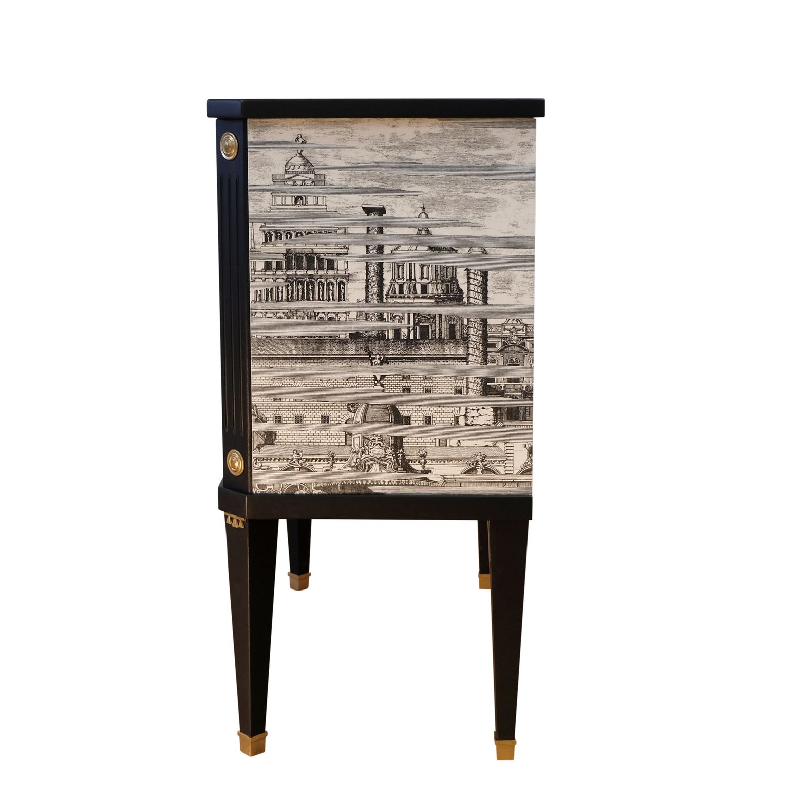 Fornasetti Design Three Drawer Chest With Marble Top photo buy