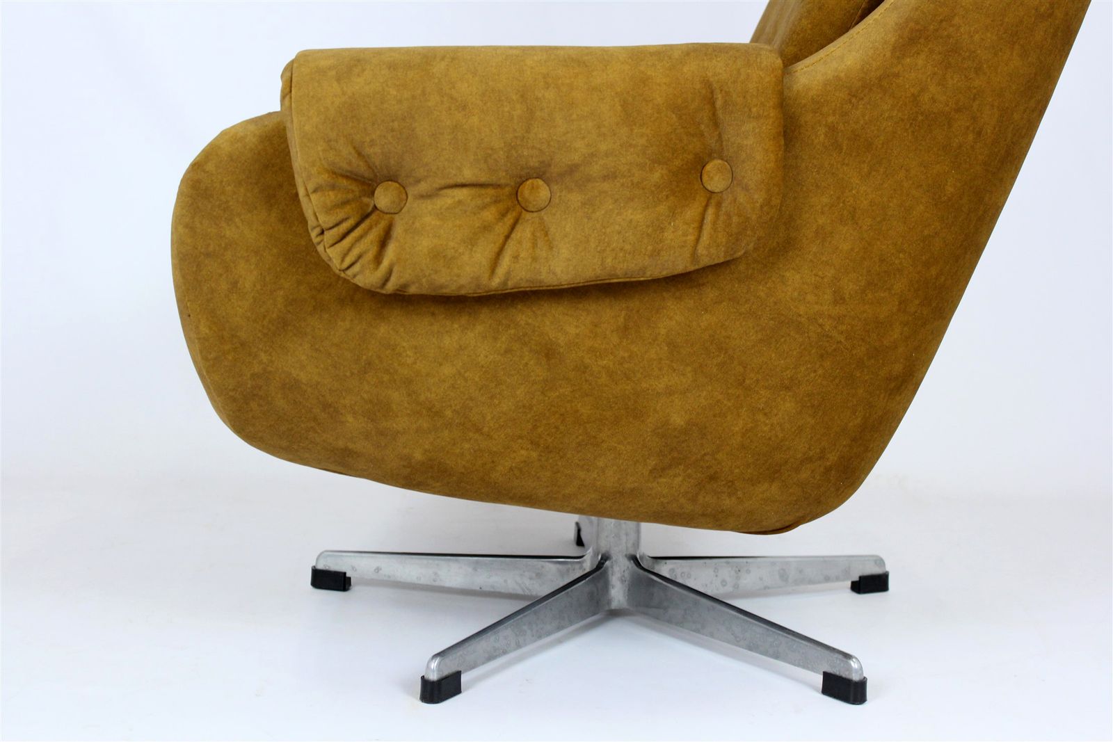 Restored Swivel Lounge Chair From Up Zavody, Czechia, 1970s photo for sale