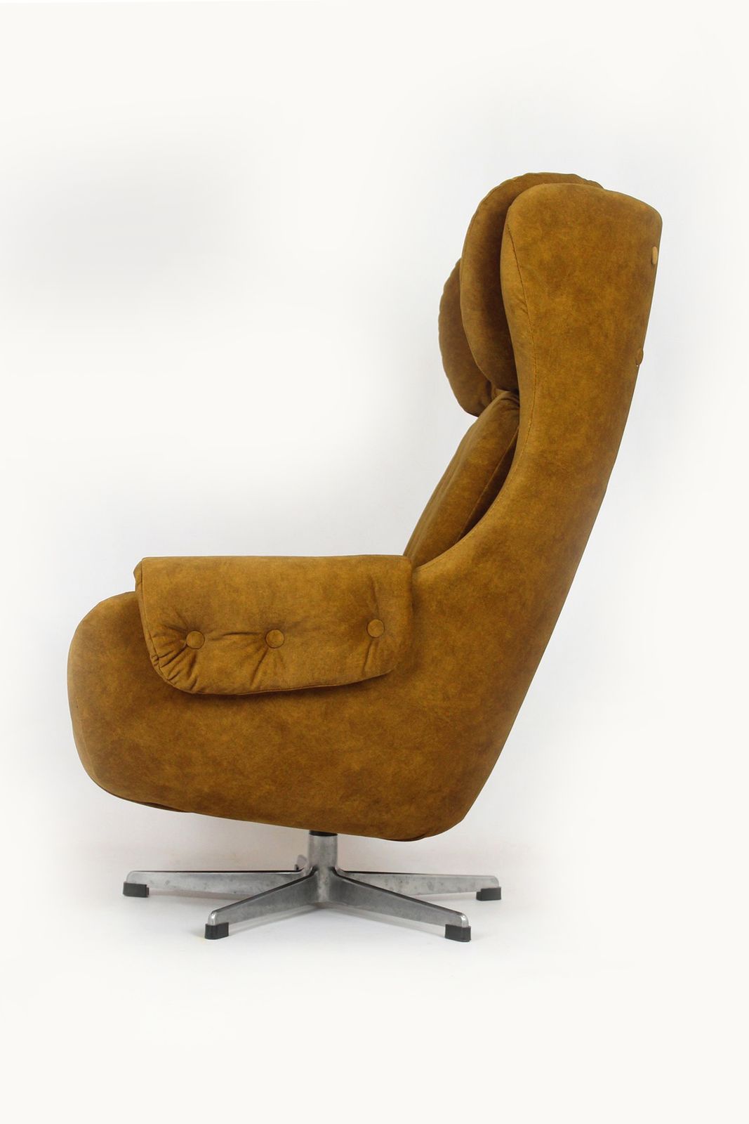Restored Swivel Lounge Chair From Up Zavody, Czechia, 1970s photo vinterior