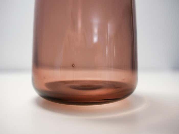Purple Smoked Glass Water Carafe And Drinking Glasses, Mid Century Modern, 1960s photo 616.0