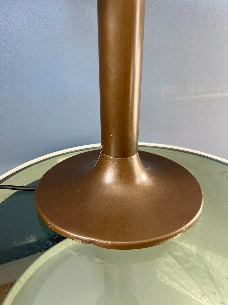 photo for sale Brown And White Space Age Mid Century Mushroom Table Lamp