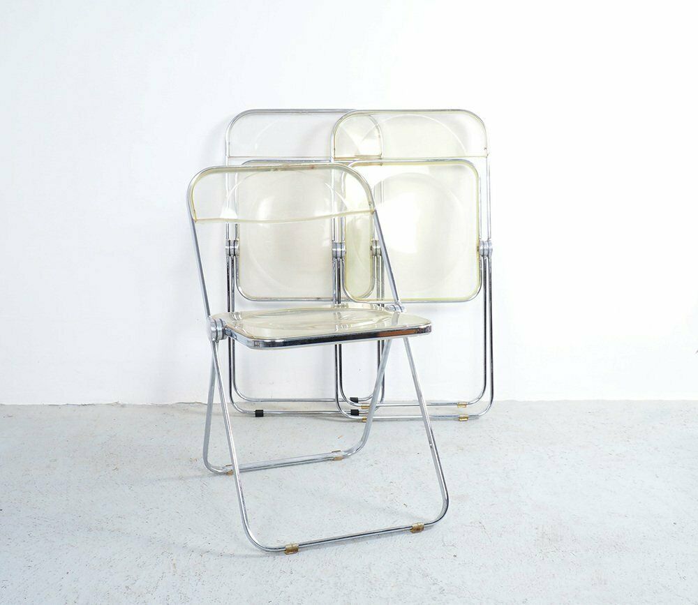 Furniture Plia Folding Chair By Giancarlo Piretti For Castelli  Anonima Castelli 1960s photo