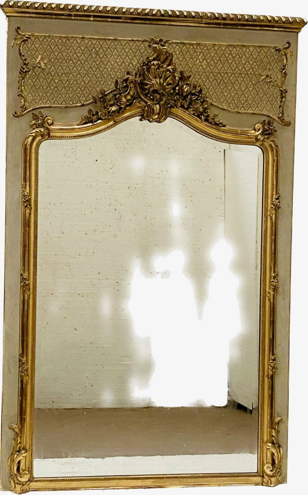 photo buy Louis XV Style Mirror In Wood And Gilded Stucco 20th Century
