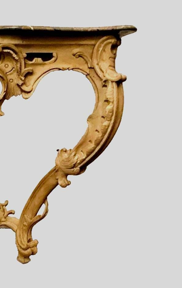Louis XV Style Console In Natural Wood 19th Century photo for sale